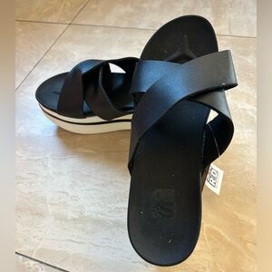 Platform slip in sandal. Brand new with a tag
